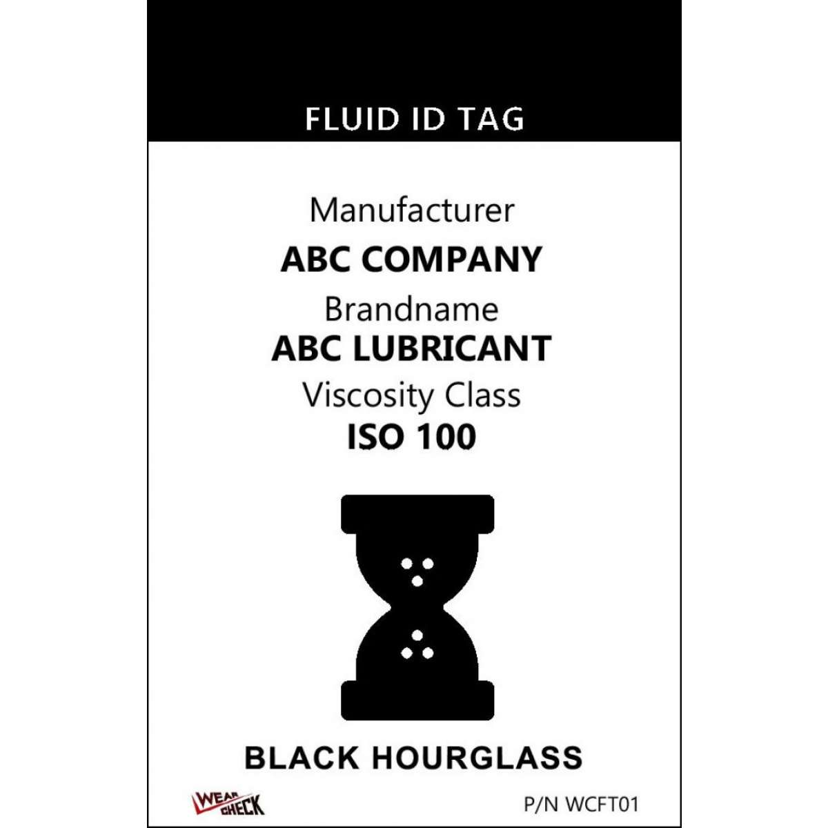 Custom ID Label - 2.2" x 3.4" - Plastic Card - Single Side - Black