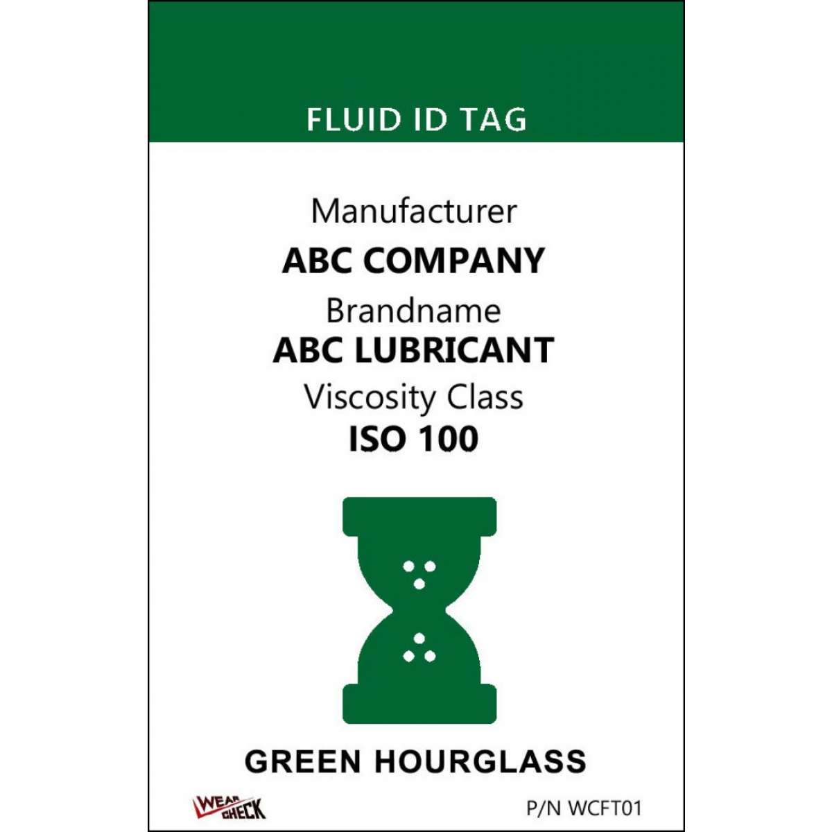 Custom ID Label - 2.2" x 3.4" - Plastic Card - Single Side - Green