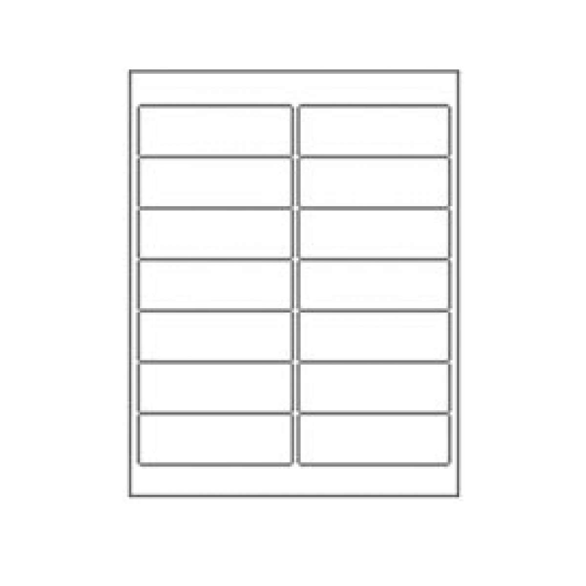 Box of Labels (100 sheets) - 2 x 7 Adhesive / Removable Labels (14 labels per page)