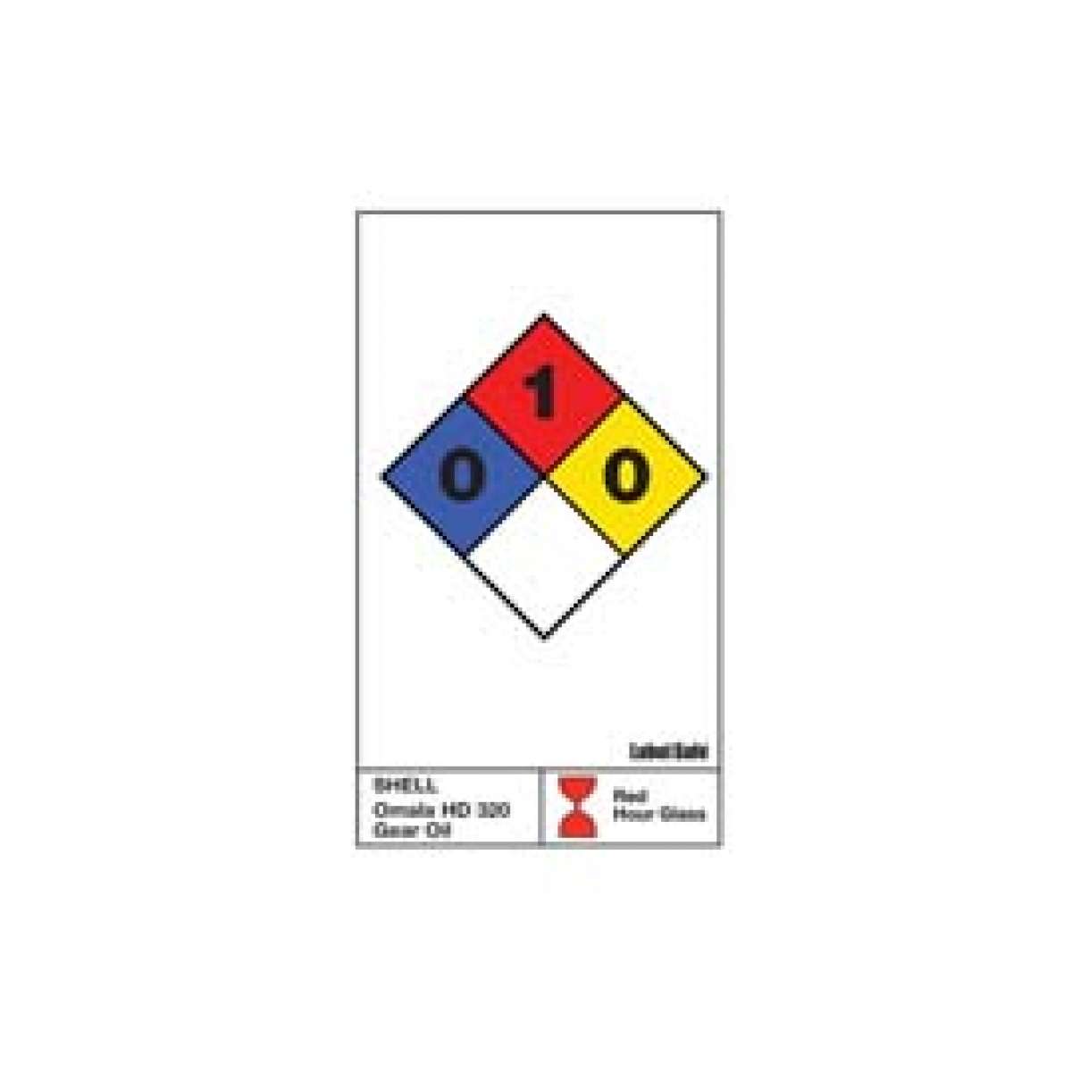 NFPA Label - 2" x 3.25" - Adhesive Labels (1 sheet of 10 labels)