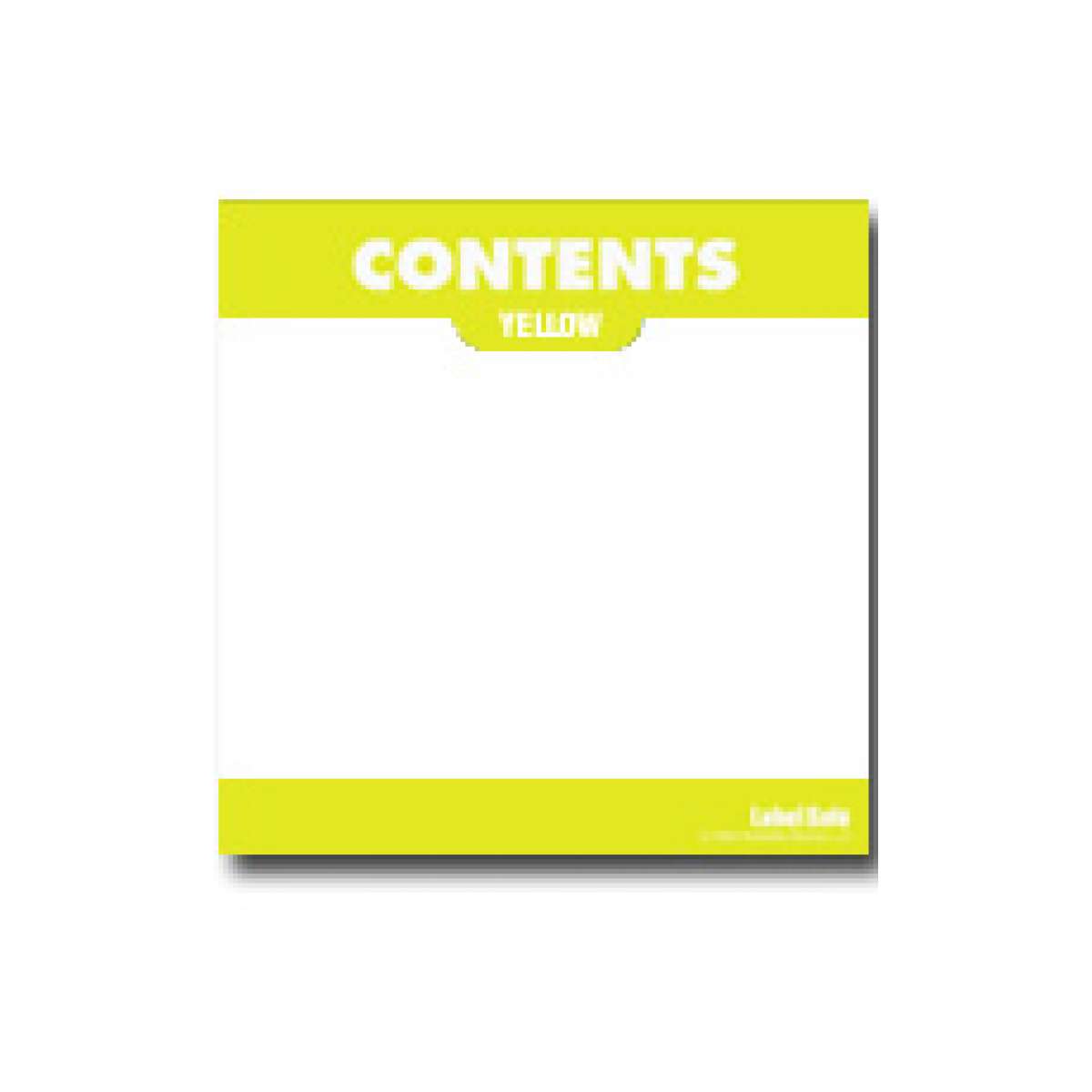 Conten Labels Label Safe Content Label - Water Resistant - 3.25