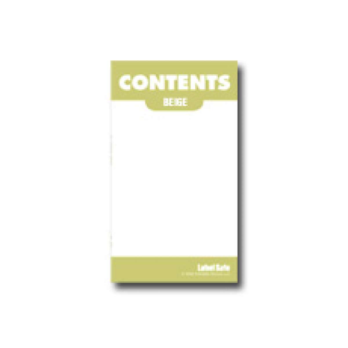 Label Safe Content Label - Adhesive - 2