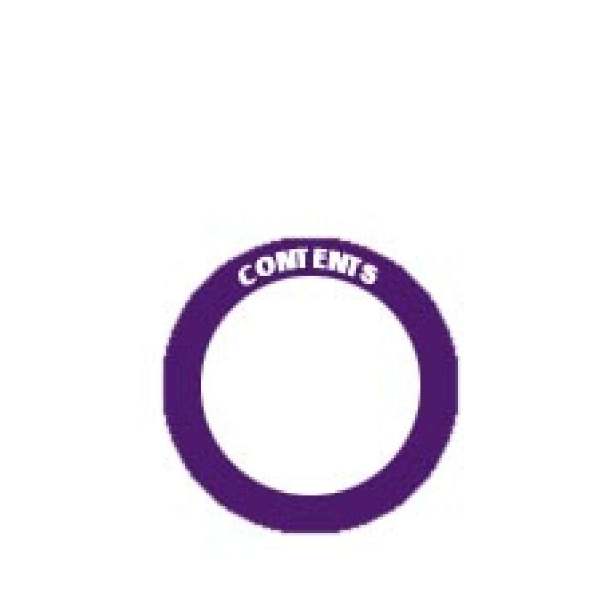 Content Label - Adhesive  - 2" Circle - Purple - Sheet of 12