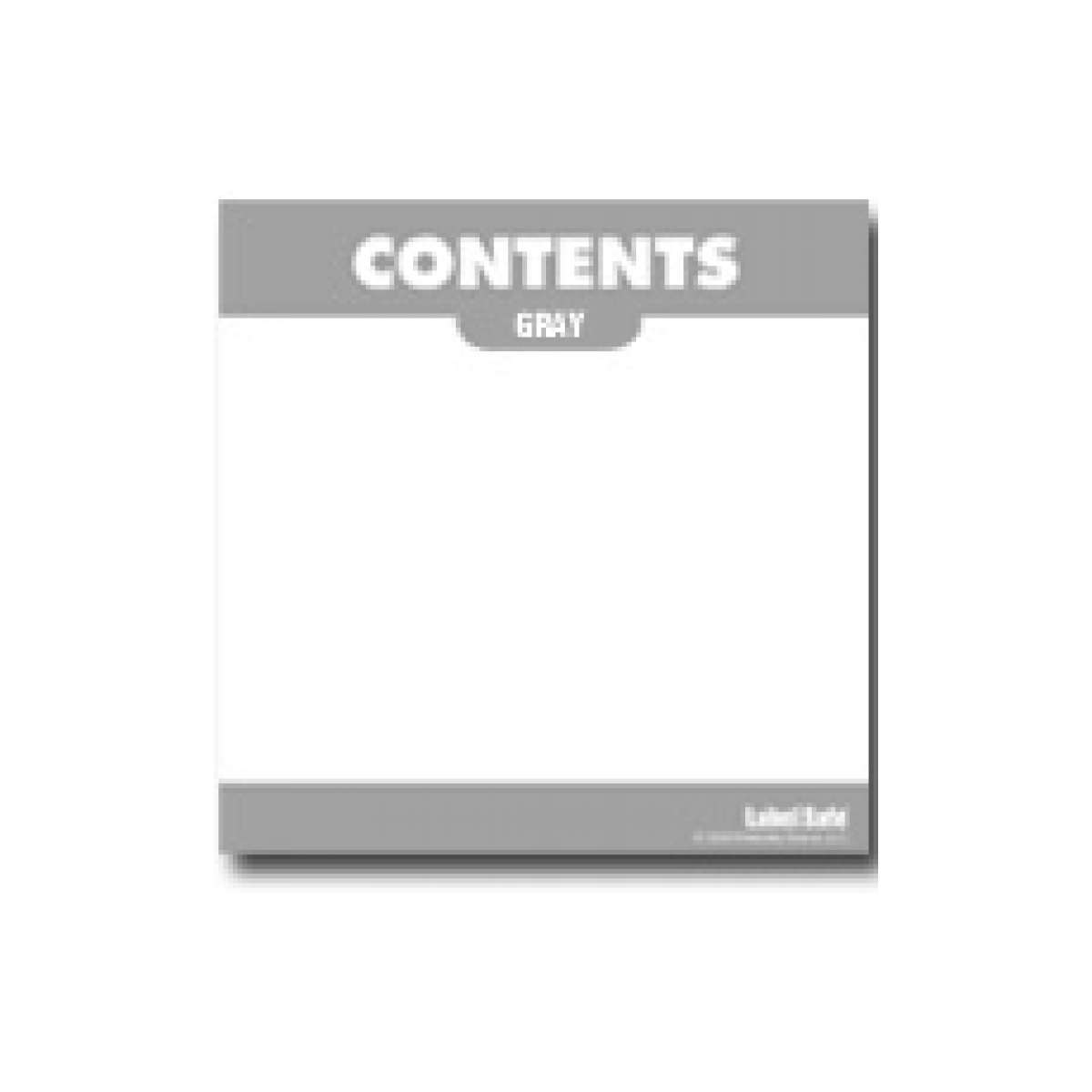 Label Safe Content Label - Adhesive - 3.25