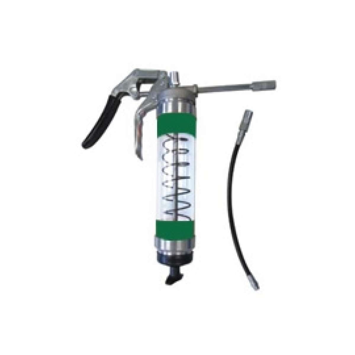 Heavy Duty Clear Pistol Grip Grease Gun - Dark Green