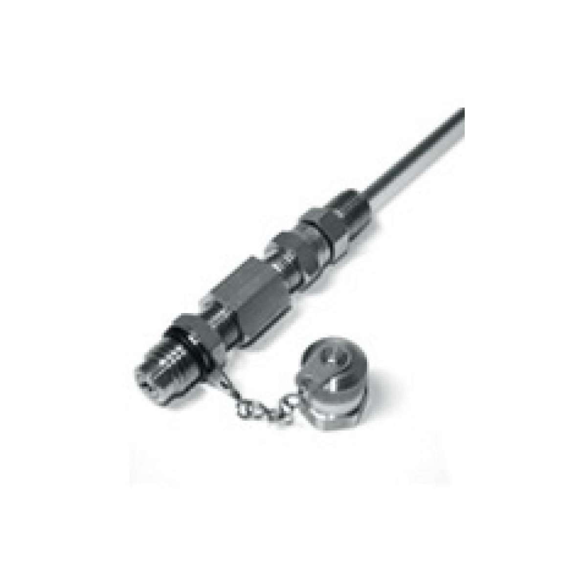 12" Steel, 1/4" NPT, swivel (stainless tube)