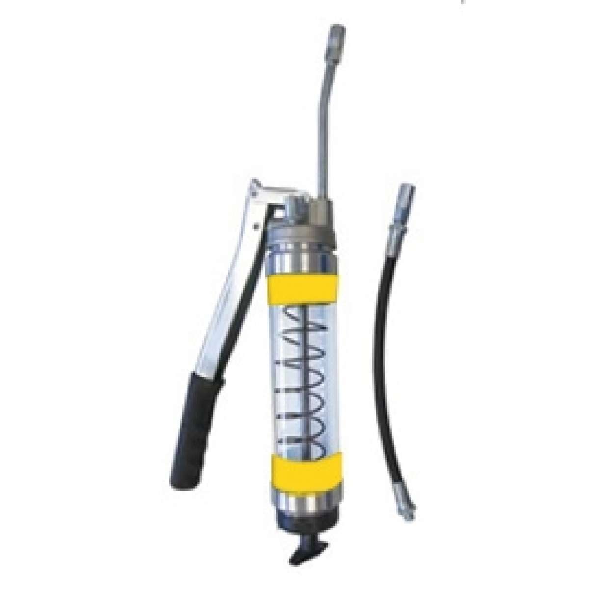 Heavy Duty Clear Lever Grease Gun - Yellow