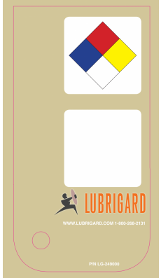 Mini Tank Label (Adhesive) - Beige