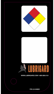 Mini Tank Label (Adhesive) - Black