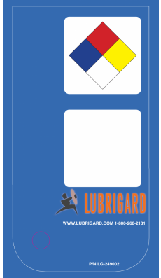 Mini Tank Label (Adhesive) - Blue