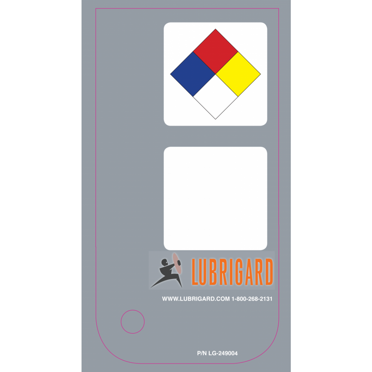 Mini Tank Label (Adhesive) - Gray Mini Tank Label (Adhesive) - Gray
