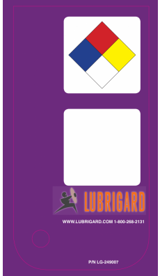 Mini Tank Label (Adhesive) - Purple