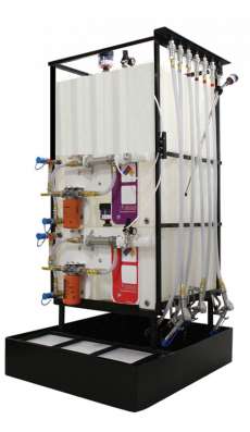 1 X 70 Gallon (265L), 1 x 145 Gallons (550L) Poly Container System