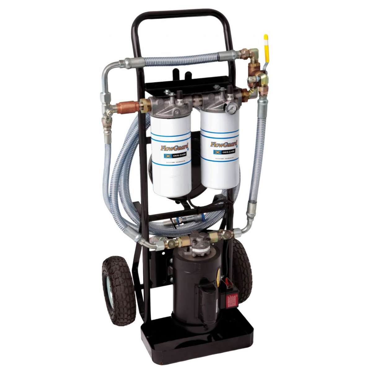 Standard 5 GPM Dual Stage Filtration Cart for Hydraulic Oil Standard 5 GPM Dual Stage Filtration Cart for Hydraulic Oil