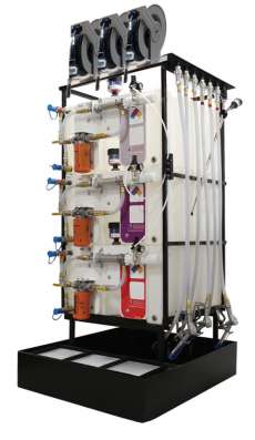 3 X 70 Gallon (265 L) Poly Container System with hose reel
