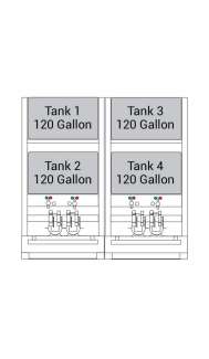 Bulk Oil Storage System Advanced - 4 x 120 Gallon