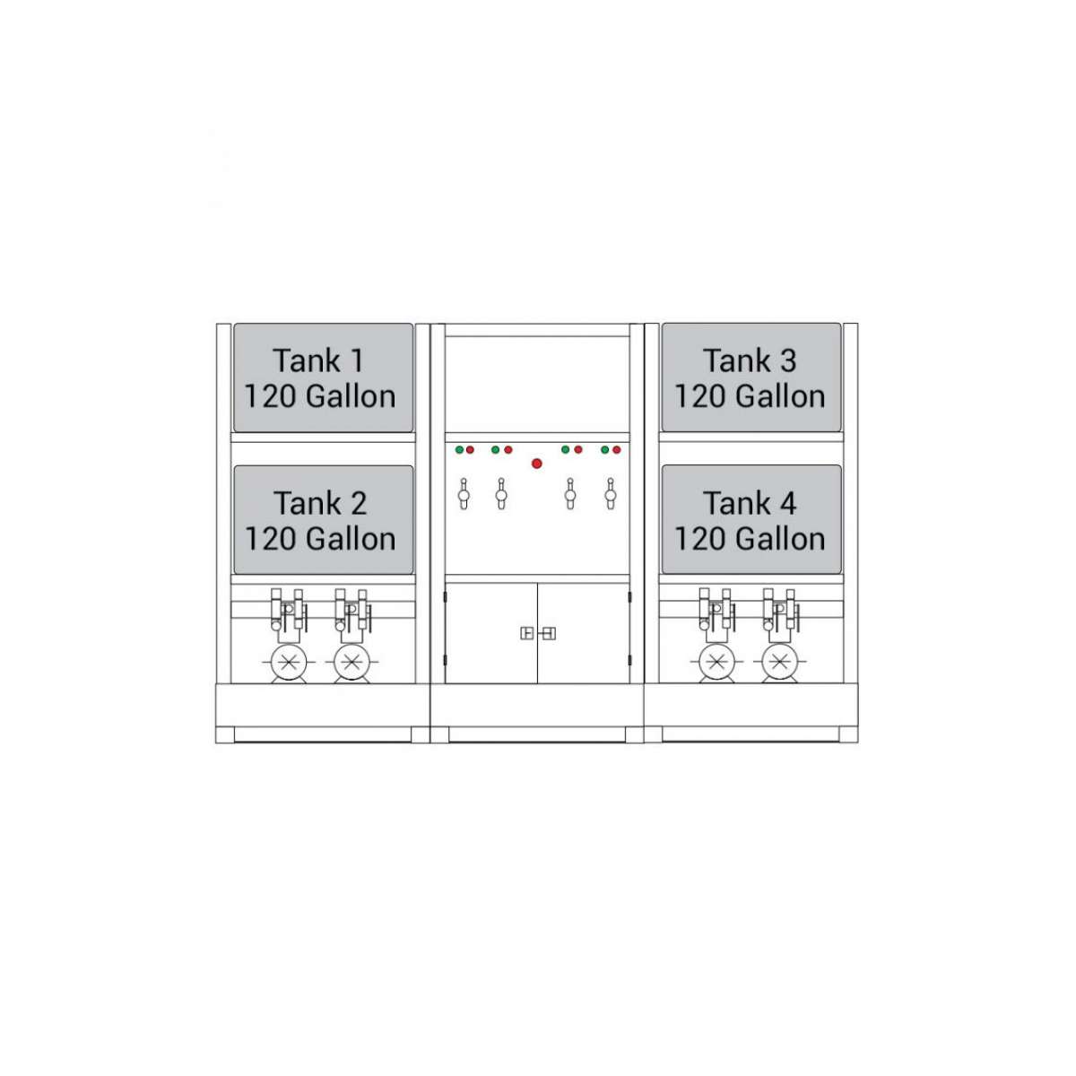 Lubrication Work Center - 4 x 120 Gallon Lubrication Work Center - 4 x 120 Gallon
