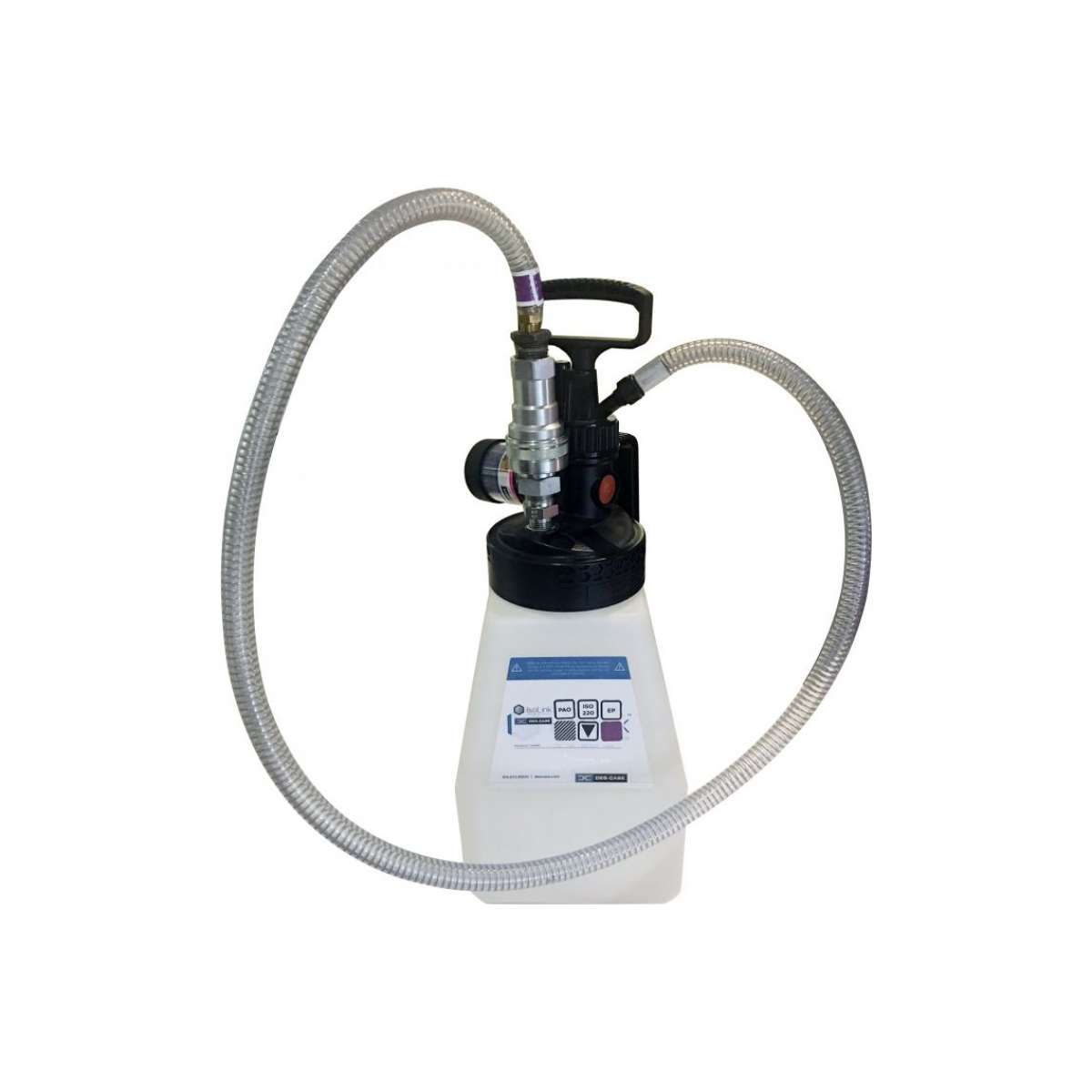 IsoLink Pump and Drum kit with 3/4" ISO B coupler - 5 foot Hose - Gray IsoLink Pump and Drum kit with 3/4" ISO B coupler - 5 foot Hose - Gray