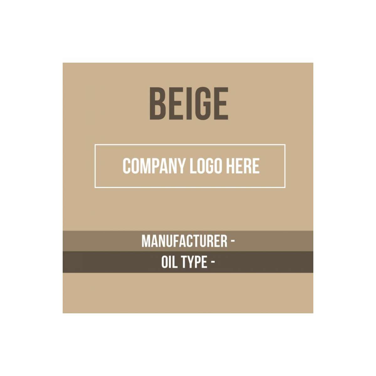 Content Label 8x8 - Beige