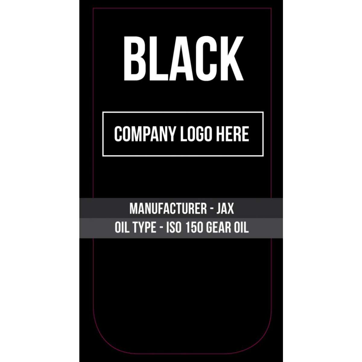 Content Label 8x8 - Black