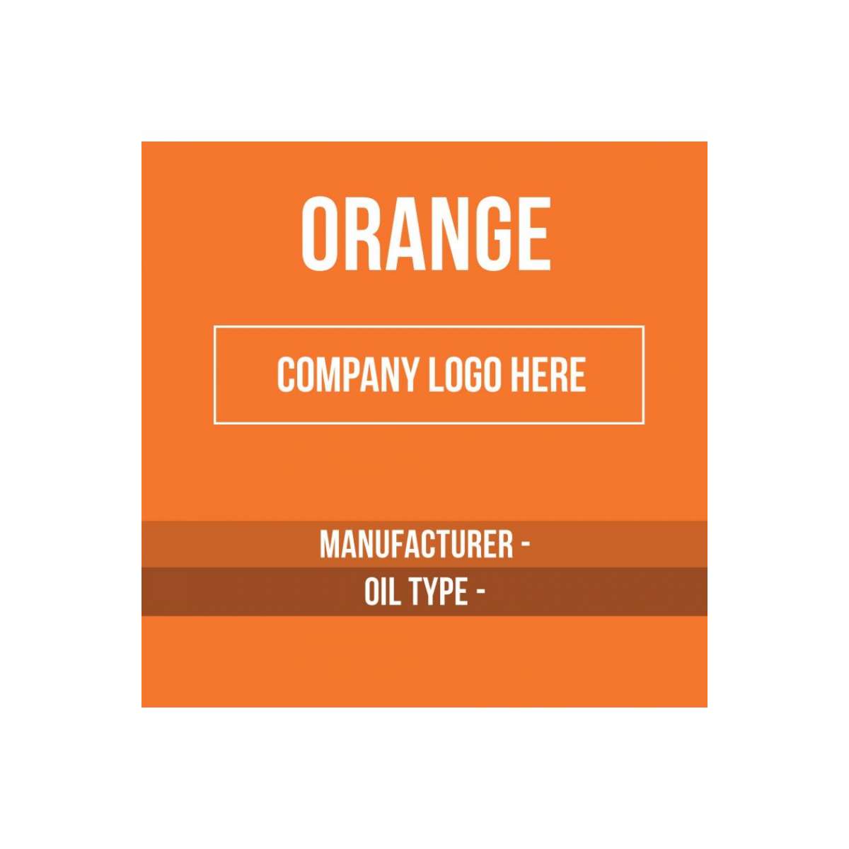 Content Label 8x8 - Orange