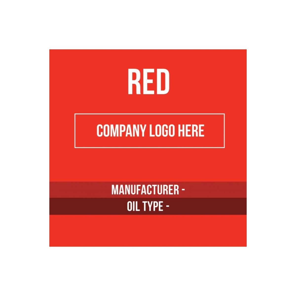 Label Safe Content Label 8x8 - Red -- Lubrigard.com