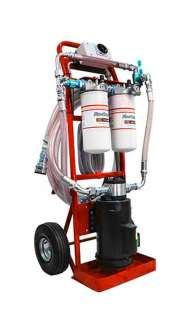 2 GPM 115 vac Dual Stage Filtration Cart 460 Viscosity - Red