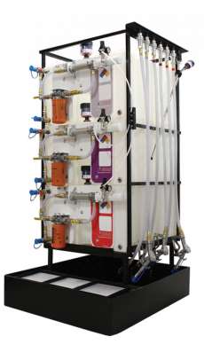 3 X 70 Gallon (265 L) Poly Container System with Hydraulic Hose and Upgraded Disp Handle