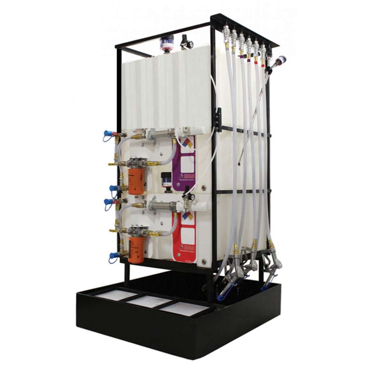 1 X 70 Gal (265L), 1 x 145 Gal (550L) Poly Container System with Hy hose and Upgraded Handle 1 X 70 Gal (265L), 1 x 145 Gal (550L) Poly Container System with Hy hose and Upgraded Handle