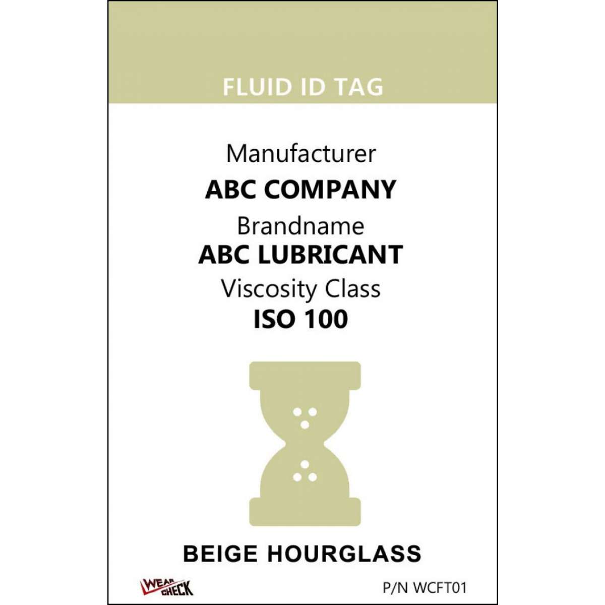 Custom ID Label - 2.2" x 3.4" - Plastic Card - Single Side - Beige