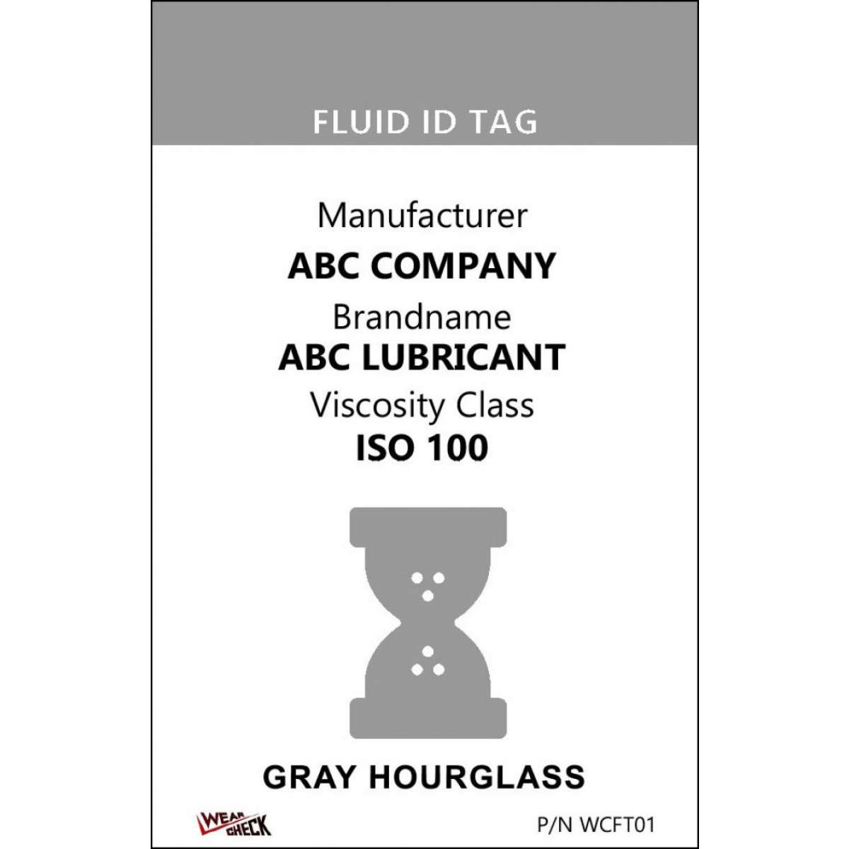 Custom ID Label - 2.2" x 3.4" - Plastic Card - Single Side - Gray