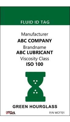 Custom ID Label - 2.2" x 3.4" - Plastic Card - Single Side - Green