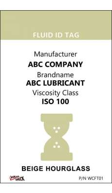 Custom ID Label - 2.2" x 3.4" - Plastic Card - Dual Sided - Beige