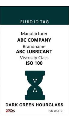 Custom ID Label - 2.2" x 3.4" - Plastic Card - Dual Sided - Dark Green