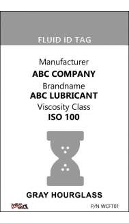 Custom ID Label - 2.2" x 3.4" - Plastic Card - Dual Sided - Gray