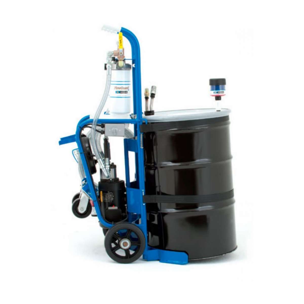Filter Cart Tank Des-Case 8 GPM Dual Stage Drum Handling/Filtration Cart -- Lubrigard.com