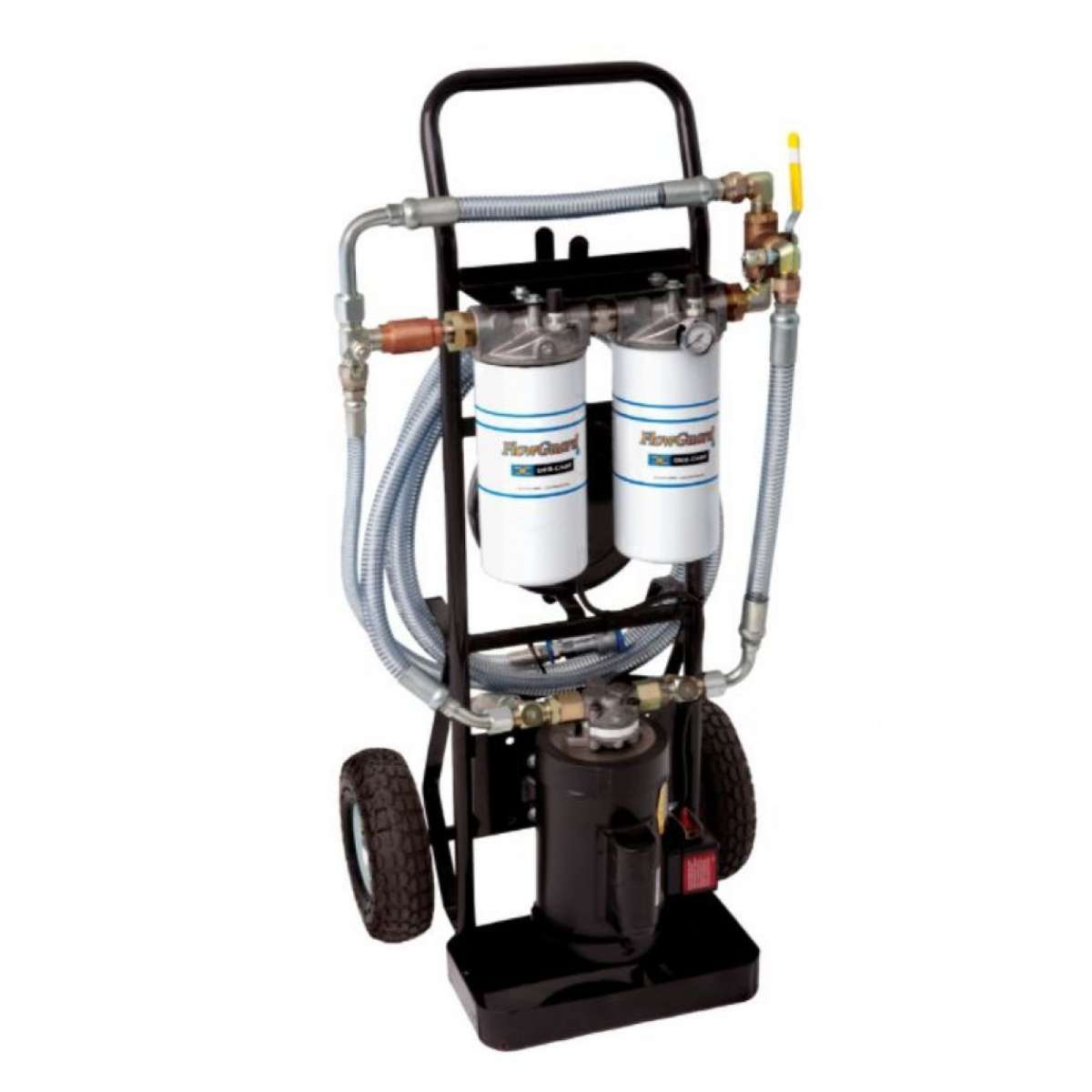 2 GPM 115 vac Dual Stage Filtration Cart Best for Gear Oil 2 GPM 115 vac Dual Stage Filtration Cart Best for Gear Oil