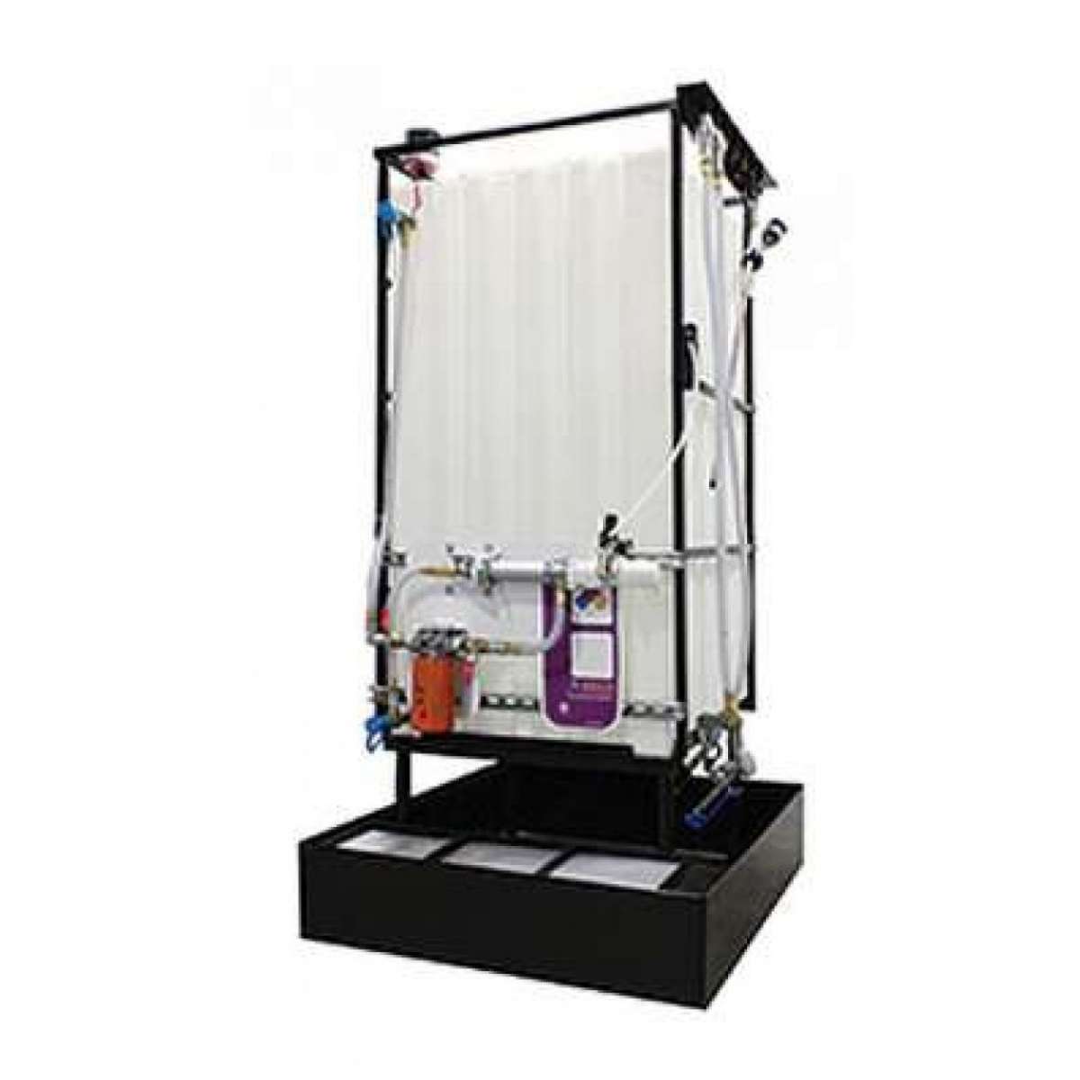 1 X 220 Gallon (870 L) Poly Container System with Hydraulic hoses with upgraded dispensing handle