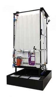 1 X 220 Gallon (870 L) Poly Container System with Hydraulic hoses with upgraded dispensing handle   