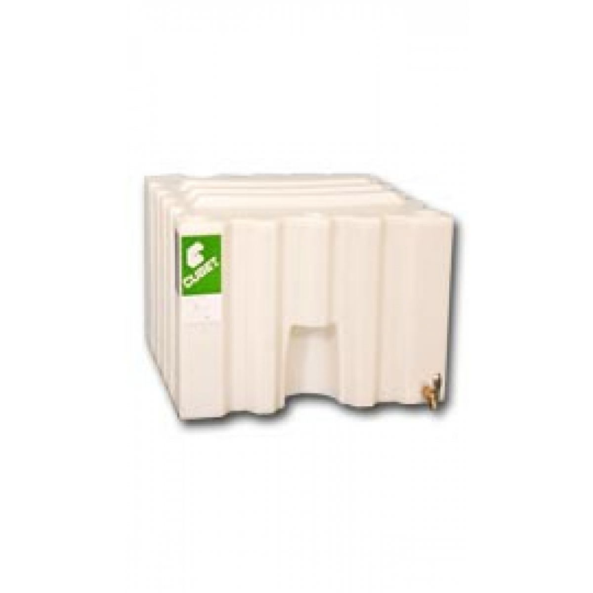 70 Gallon (265 L) Poly Container with 3/4" NPT outlet thread