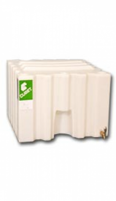 70 Gallon (265 L) Poly Container with 3/4" NPT outlet thread