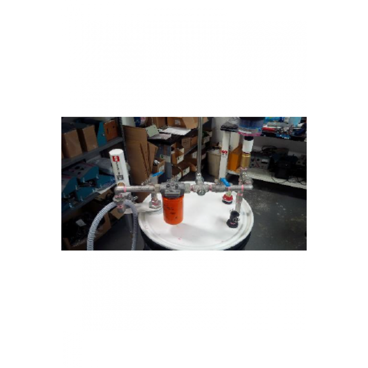 Drum Filtration Kit with Offset Pump and Fill Connection