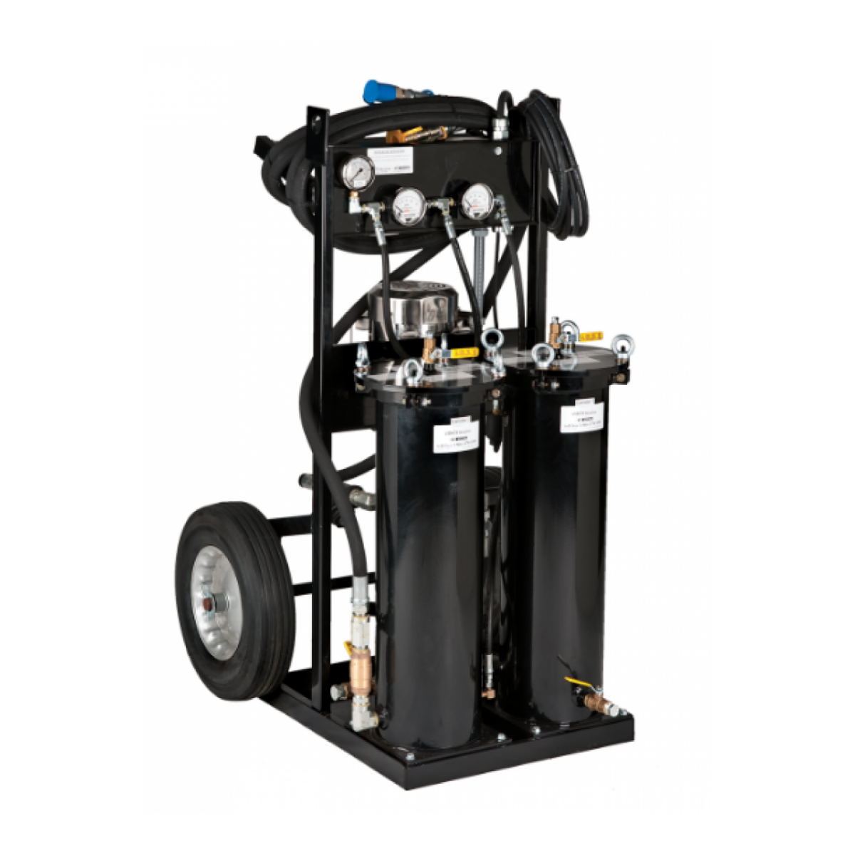 TC Series Filter Cart 30 gpm pump 5 hp electric motor TC Series Filter Cart 30 gpm pump 5 hp electric motor