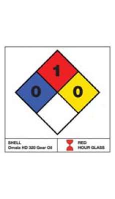 NFPA Label - 3.25" x 3.25" - Water Resistant Paper  (1 sheet of 6 labels)